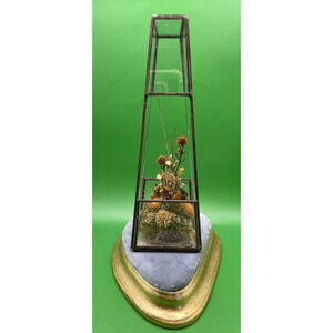 Vintage Faux Dry Flower Terrarium Table Top Decoration